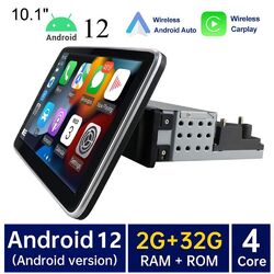 10.1 Zoll Android 12 Autoradio 1 DIN mit GPS Navi WiFi USB 180° Rotatable Screen