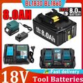 4X Für Makita Akku 18V 9Ah 6Ah 8Ah BL1860B BL1850B BL1830 Batterie/ Ladegerät