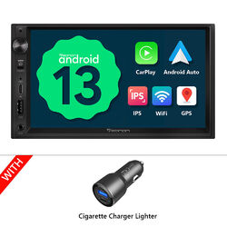 Doppel DIN 7" IPS Android Auto 13 Autoradio Navigation NAVI Bluetooth CarPlay FM