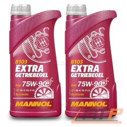 2x 1 L LITER MANNOL EXTRA GETRIEBEÖL 75W-90 API GL-5 LS SCHALTGETRIEBE-ÖLDie Nr.1* für Autoteile: Top-Preis-Leistungs-Verhältnis