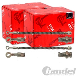 2X TRW BREMSSCHLÄUCHE VORNE BEIDSEITIG PASSEND FÜR KIA PICANTO LINKS+RECHTS