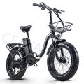 E-Bike 20 Zoll Elektrofahrrad 48V 15AH Herren/Damen Trekking E Mountainbike