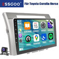 64G Kam Für Toyota Corolla Verso 2003-2009 Autoradio Carplay Android 13 GPS NAVI