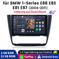 Für BMW 1er E81 E82 E87 E88 2004-2011 autoradio carplay Andriod12 4G GPS Navi AI