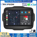 64GB Android 13 Apple CarPlay Autoradio GPS Navi DSP Für Jeep Renegade 2015-2020