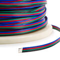 RGB Kabel 4-adrig LED Verlängerungskabel Verbindungskabel Flachleitung 0,25mm² -