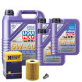 Motoröl 5W40 LIQUI MOLY Leichtlauf High Tech 8L+HENGST Ölfilter+Ölablassschraube