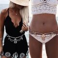 Latin Körperkette Körperschmuck Bauchkette Bikini Kette Body Chain Hüftkette