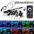 10M 8in1 RGB Ambientebeleuchtung Innenraumbeleuchtung Lampe Lichtleiste Auto LED