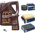 BOSCH Inspektionpaket 6 L MANNOL Energy Premium 5W-30 für Renault Megane III