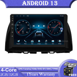 10"Android 13 Autoradio Stereo GPS SAT Navi DAB Carplay for Mazda CX-5 2012-2015