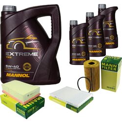 MANNOL 8 L Extreme 5W-40 Motor-Öl+MANN-FILTER für Renault Koleos HY_ 2.0 dCi 4x4