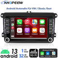 32GB CarPlay Autoradio Android13 GPS Navi RDS Für VW Golf 5 6 Passat Touran Polo