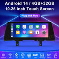 10.25" IPS DAB+Android 14 Autoradio GPS CarPlay Navi BMW 1er F20 F21 2er F23 NBT