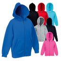 Fruit of the Loom Kids Classic Hooded Sweat Jacket, Zoodie - Kapuzenjacke F401NK