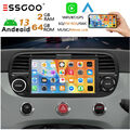 7" Android 13 Für Fiat 500 2007-2015 Apple Carplay Autoradio GPS WIFI RDS 2+64GB