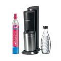 SodaStream Wassersprudler Crystal 3.0 Quick-Connect CO2-Zylinder und 1x Glaskara