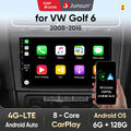 6G+128GB Android 13 Autoradio CarPlay DAB+GPS Navi für VW Golf VI 2008-12 4G LTE