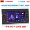 Für Ford Focus Mondeo C/S-MAX Galaxy Android Autoradio GPS NAVI BT WIFI DAB+ 32G