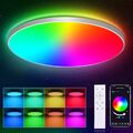 30CM RGB LED Deckenleuchte Dimmbar Deckenlampe Wohnzimmer Mit App Fernbedienung