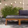 Gartenmöbel Sofa Tisch Hocker Sessel Lounge Sitzgruppe Akazie Massivholz vidaXL