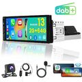 DAB+ Android 13.0 Autoradio 6.86" 1 DIN 64G Carplay GPS RDS BT WIFI Kamera MIK