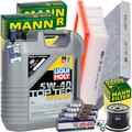 MANN INSPEKTIONSPAKET+1x5L LIQUI MOLY 5W40 ÖL passend für RENAULT TWINGO 3 SMART