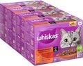 Whiskas 1+ Katzennassfutter Klassische Auswahl in Sauce 12x85g (4 Packungen)