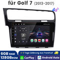 DAB+ 6+128G Android13 Autoradio CarPlay 8core GPS Für VW Golf 7 MK7 2013-2017 4G