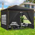 Pavillon 3x3m Wasserdicht Faltpavillon Pop-Up Partyzelt Gartenzelt UV Schutz 50+