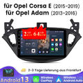 64GB Android 13 Autoradio GPS Navi WIFI CarPlay Für Opel Corsa E 2015-2019 Adam