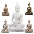 Buddha Figur Deko Buddhafigur meditierend Dekofigur Skulptur Statue Zen Ornament