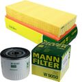 MANN-FILTER Filtersatz Ölfilter Luftfilter für Ford Transit Kasten 2.5 Di