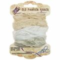 Dekorative VINTAGE Shabby Bänder Set 3 x 1,2 m Wrapping Ribbons, Dekoband OLDZ20