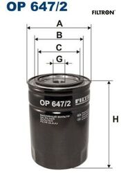 FILTRON OP647/2 Ölfilter Motorölfilter 