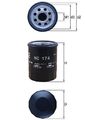 KNECHT HC 174 Hydraulikfilter, Automatikgetriebe für TESLA