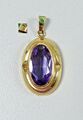 Wunderschöner Anhänger aus 333 Gold mit Amethyst   (da5378)