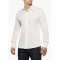 HERREN HEMD GRÖßE S-XXL SLIM FIT TAILLIERT LANGARM BUSINESS POLO T-SHIRT UNI M L