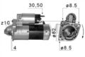 Anlasser Drehrichtung im Uhrzeigersinn 220580A ERA für OPEL SAAB CADILLAC