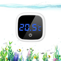 Aquarium Thermometer, 3V Mini Wärmemesser Digital, LED-Anzeige, wasserdicht