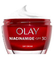 Olay Niacinamid + Vitamin E LSF30 Feuchtigkeitscreme, Age Defy Serum und Augencreme