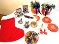 14 Teile Paket alter Christbaumschmuck Weihnachtsdeko Trödel Flohmarkt Konvolut