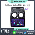 Android 13 Autoradio Für Nissan Qashqai 1 J10 2006-2013 GPS Navi SWC DAB+ 6+128G