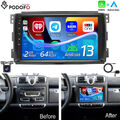 Für Smart Fortwo 451 2005-2010 Android 13 Autoradio 2+64GB GPS Navi CarPlay +Kam