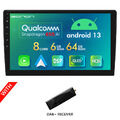 DAB+ 10.1" Android 13 8Kern 6+64 Autoradio GPS Navi 2 DIN Bluetooth CarPlay HDMI