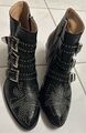 Original Chloe Stiefeletten Susanna Leder Studs Boots Black/Silber Gr. 39,5 NEU