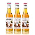 3x Monin Geröstete Haselnuss Sirup, 250 ml Flasche - für Cocktails, zum Kaffee 