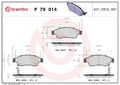 BREMBO P 79 014 Bremsbeläge Satz Vorne für SUZUKI LIANA Schrägheck