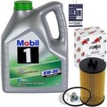 ÖLFILTER+5L MOBIL-1 5W30 passend für OPEL ASTRA G H COMBO CORSA B C D 1.0-1.4