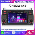 Carplay Android13 CD DVD Autoradio Für BMW E46 GPS Nav WIFI BT 4G SWC 4+64 8kern